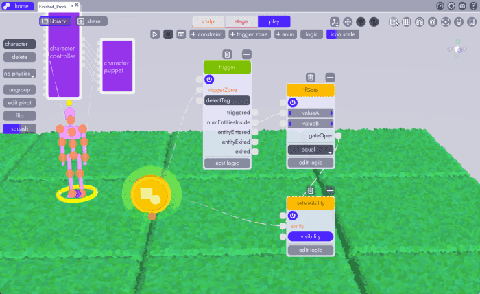 adding a tag to a puppet collider in unbound