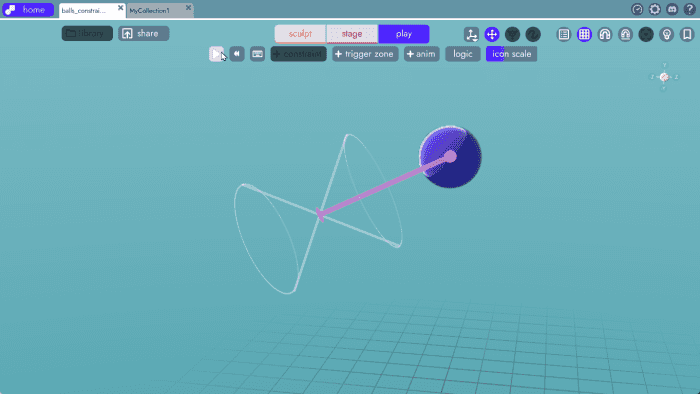 cone constraint in unbound