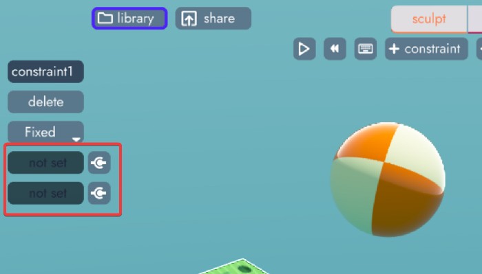 constraints connection ui in unbound