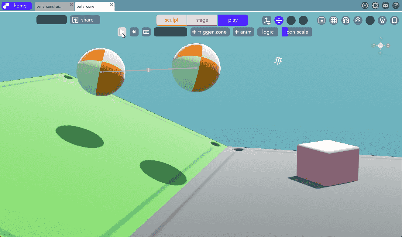 distance constraint in unbound