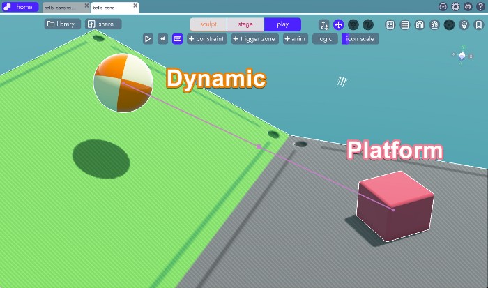 fixed constraint demonstration in unbound
