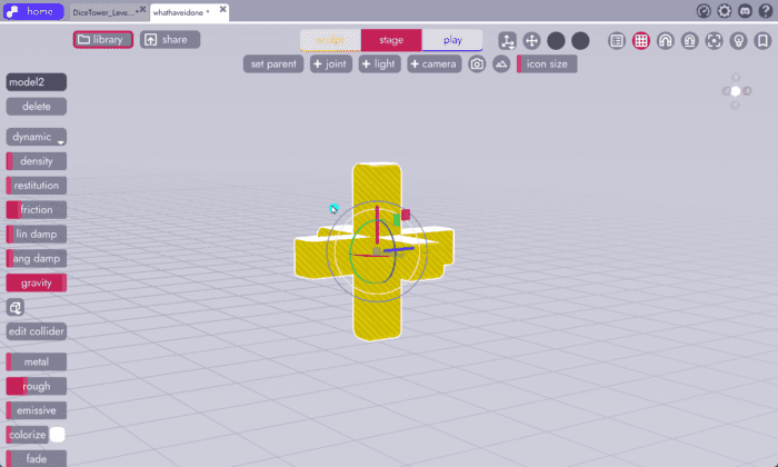 example showing the edit collider feature of unbound