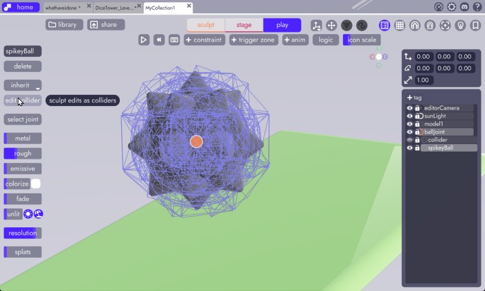 edis on spikey ball in unbound